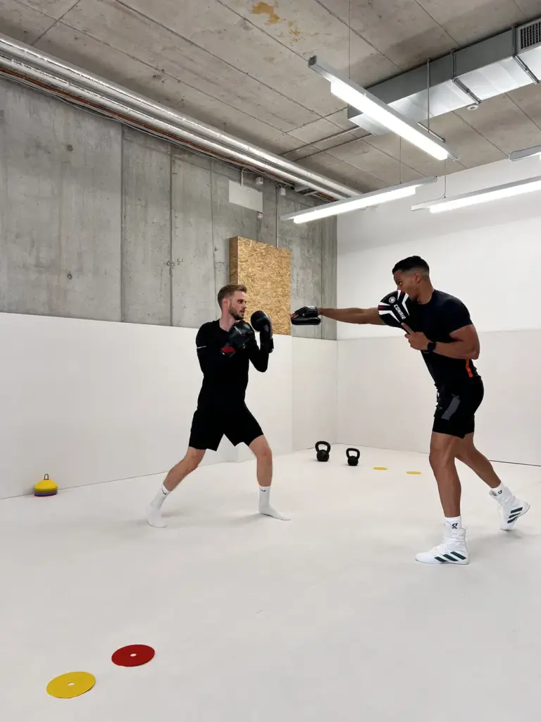 Contact Semdaji FIT Adil in action indoor boxing session championship technique demonstration
